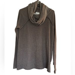 Adora tan cowl neck rayon-blend sweater, size Small - Gorgeous and soft!